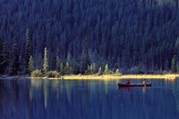 Fishing on Waterfowl Lake, Banff National Park, Canada by Janis Miglavs - various sizes