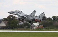 Slovak Air Force MIG-29 Fulcrum taking off by Timm Ziegenthaler - various sizes