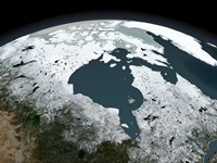 Hudson Bay Sea Ice on November 14, 2005 Fine Art Print
