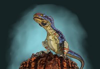 Majungasaurus, a Theropod Dinosaur from the Cretaceous Period Fine Art Print