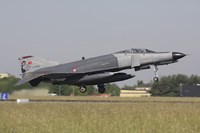 A Turkish F-4E Phantom takes off from Lechfeld Airfield, Germany Fine Art Print