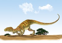Eoraptor, an early Dinosaur that Lived During the Late Triassic Period Fine Art Print
