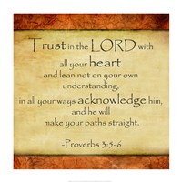 Trust in the Lord Fine Art Print