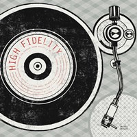 Vintage Analog Record Player Fine Art Print