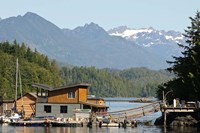 British Columbia, Vancouver Island, Tofino, Floating houses Fine Art Print
