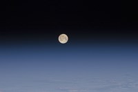 Atmosphere of the Moon and Earth Fine Art Print