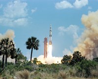 The Apollo 16 Space Vehicle is Launched from Kennedy Space Center Fine Art Print