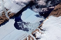 A Massive Ice Island Breaks Free of the Petermann Glacier in Greenland Fine Art Print