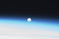 The Moon and Earth's Atmosphere Fine Art Print