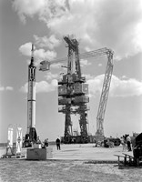 Mercury-Redstone 3 Prelaunch Activities on the Mercury 5 Launch Pad Fine Art Print