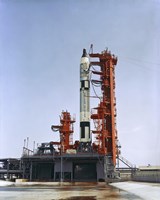Gemini 5 Spacecraft on its Launch Pad Fine Art Print