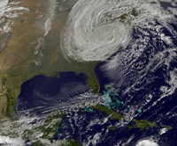 Post Tropical Storm Sandy Rolling Inland Fine Art Print