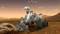 Artist's Concept of NASA's Mars Science Laboratory Curiosity rover Fine Art Print