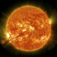 Magnificent Coronal Mass Ejection Erupts on the Sun Fine Art Print