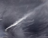 A Plume of Ash, Steam, and other Volcanic Gases stream from Klyuchevskaya Volcano Fine Art Print