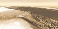 Chasma Boreale, a Flat-Floored Valley on Mars' North Polar Ice Cap Fine Art Print