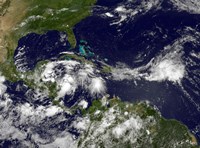Hurricane Alex Develops in the Western Caribbean Fine Art Print