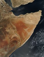 Satellite View of the Horn of Africa Fine Art Print