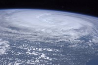 View from space of Hurricane Irene off the East Coast of the United States Fine Art Print