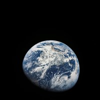 View of Earth taken from the Aollo 8 Spacecraft Fine Art Print