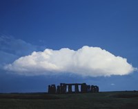 A Large Cloud over Stonehenge, Wiltshire, England Fine Art Print