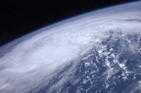 View from Space of Hurricane Irene as it Passes over the Caribbean Fine Art Print