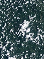 Satellite view of the Thailand Fine Art Print