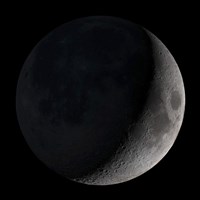 Waxing Crescent Moon Fine Art Print