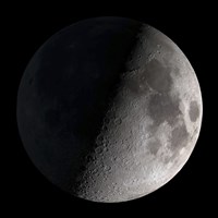 First Quarter Moon Fine Art Print