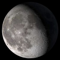 Waning Gibbous Moon Fine Art Print