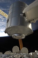 The Permanent Multipurpose Module in the Grasp of Canadarm2 Fine Art Print