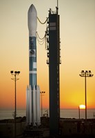 The Delta II Rocket on its Launch pad Fine Art Print