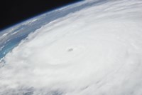 Eye of Hurricane Irene as Viewed from Space Fine Art Print