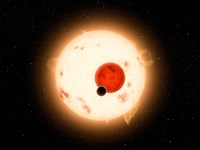 Artist's concept of the Kepler-16 System Fine Art Print