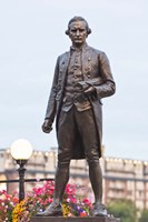British Columbia, Victoria, Captain James Cook Statue Fine Art Print