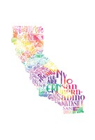 California Watercolor - Type by Jace Grey - 13" x 19", FulcrumGallery.com brand