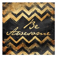 Be Awesome Framed Print