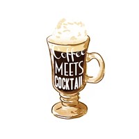Coffee Meets Cocktail by OnRei - 13" x 13", FulcrumGallery.com brand