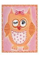 Orange Owl Fine Art Print