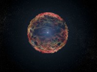 Artist's Impression of Supernova 1993J Fine Art Print