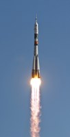The Soyuz TMA-18 Rocket Launches from the Baikonur Cosmodrome in Kazakhstan Fine Art Print