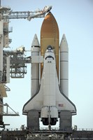 Space Shuttle Atlantis Sits on the Launch Pad at the Kennedy Space Center in Anticipation of its upcoming Launch Fine Art Print