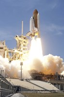 Space Shuttle Atlantis' Twin Solid Rocket Boosters Fine Art Print
