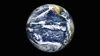 View of Full Earth Centered over the Pacific Ocean Fine Art Print