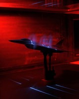 A Basic Flow Visualization Test of an F-16XL Scamp Model Fine Art Print