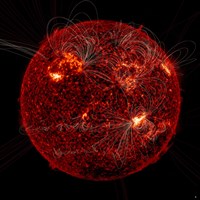 Magnetic Field Visible on the Sun Fine Art Print