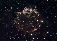 A Detailed view at the Tattered Remains of a Supernova Explosion known as Cassiopeia A - various sizes