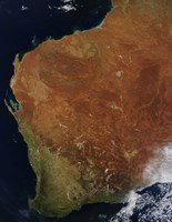 Satellite view of Western Australia Fine Art Print