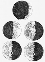 Galileo's Drawings of the Phases of the Moon Fine Art Print