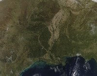 A Cloud-free view of the Southern United States Fine Art Print